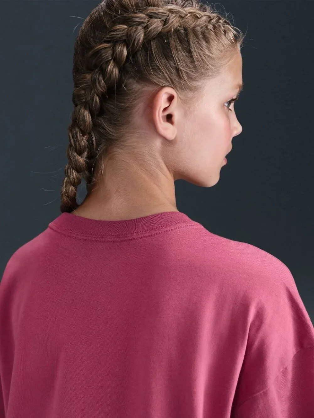 Nike Girls' Sportswear Mystical Boy Tee - Color: Sweet Beet